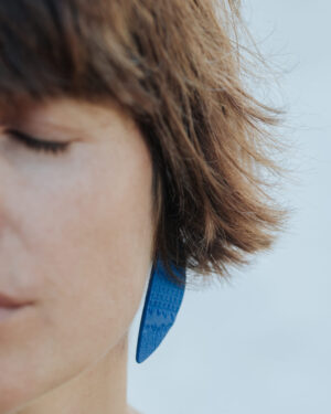 Pendientes de porcelana Luna maxi