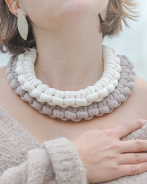 Collar de macramé maxi Nudo