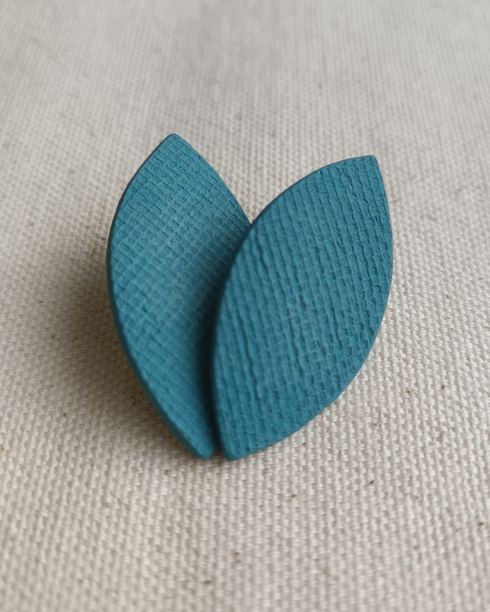 Pendientes de porcelana Hoja mini - Imagen 5