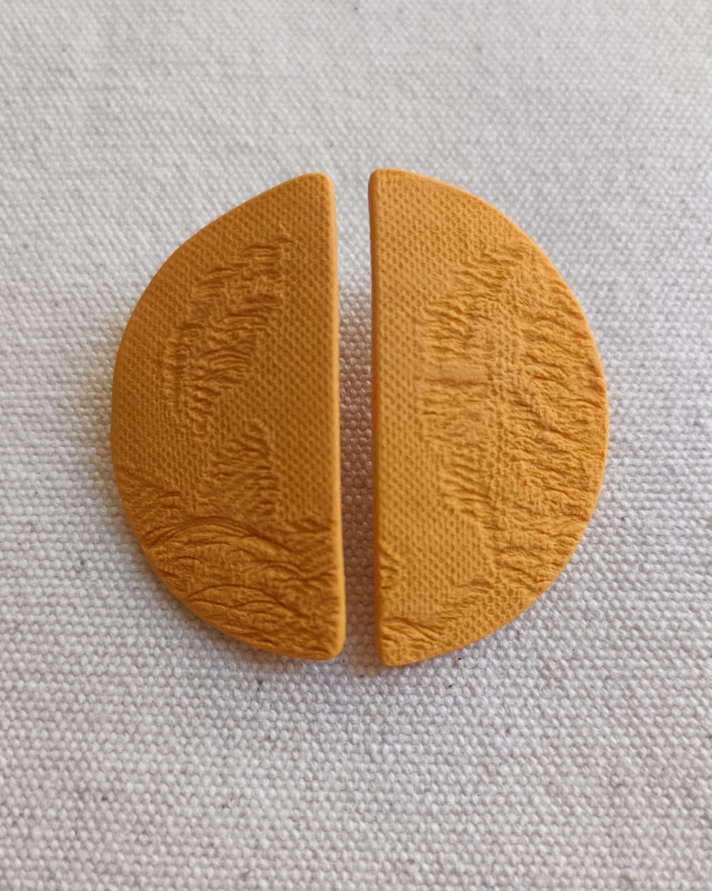 Pendientes de porcelana Luna mediana - Imagen 4