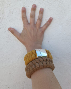 Pulsera de macramé Trenza maxi